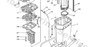 Genuine Yamaha 61A45113A000 - Gasket, upper casing - Supplied by Flood Marine