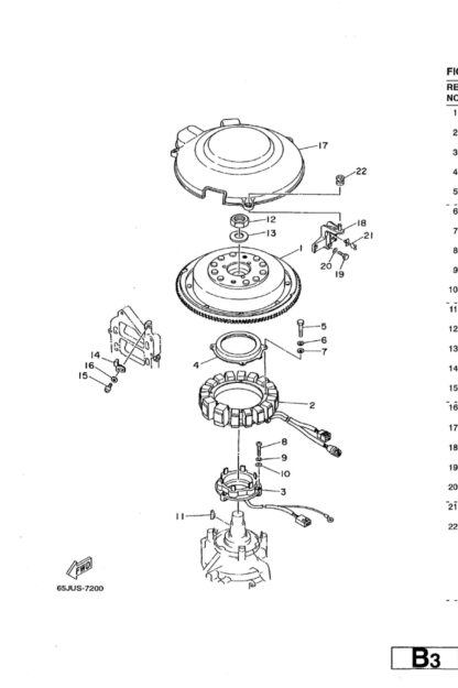 Genuine Yamaha 61A813370100 - Cover, flywheel - Supplied by Flood Marine