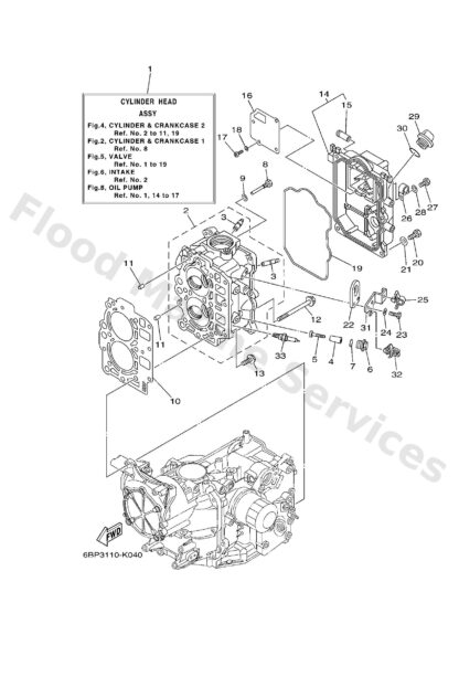 Genuine Yamaha 62Y111333000 - Guide, valve 1 - Supplied by Flood Marine