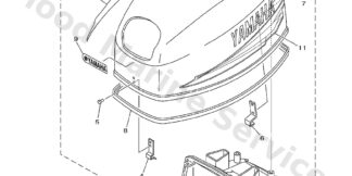 Genuine Yamaha 63D426781100 - Graphic, rear - Supplied by Flood Marine
