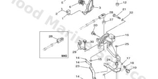 Genuine Yamaha 63D441201200 - Handle gear shift assy - Supplied by Flood Marine
