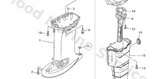 Genuine Yamaha 63D45111118D - Casing, upper - Supplied by Flood Marine
