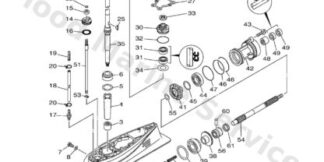 Genuine Yamaha 63D45300148D - Lower unit assy - Supplied by Flood Marine