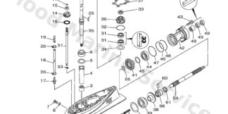 Genuine Yamaha 63D45301038D - Casing, lower - Supplied by Flood Marine