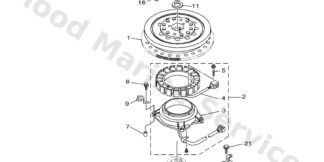 Genuine Yamaha 63P134376300 - Mark, caution - Supplied by Flood Marine