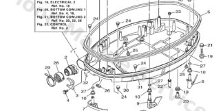 Genuine Yamaha 63P42710108D - Bottom cowling assy - Supplied by Flood Marine