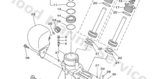 Genuine Yamaha 63P438000400 - Power trim & tilt assy - Supplied by Flood Marine