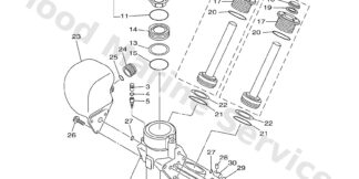 Genuine Yamaha 63P438000600 - Power trim & tilt assy - Supplied by Flood Marine