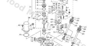 Genuine Yamaha 63P438001300 - Power trim & tilt assy - Supplied by Flood Marine