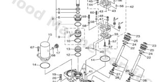 Genuine Yamaha 63P438002300 - Power trim & tilt assy - Supplied by Flood Marine
