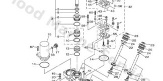 Genuine Yamaha 63P438002300 - Power trim & tilt assy - Supplied by Flood Marine