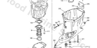 Genuine Yamaha 63P45111008D - Casing, upper - Supplied by Flood Marine