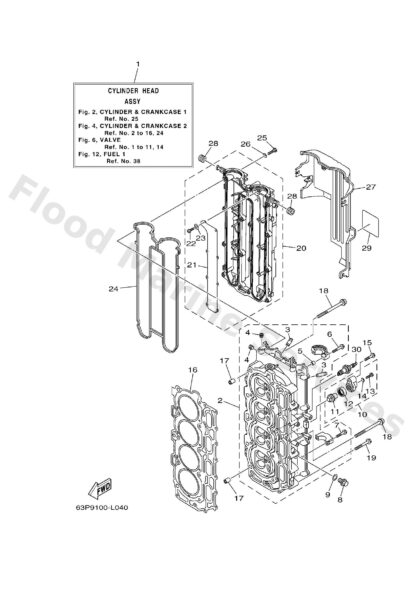 Genuine Yamaha 63P836260000 - Mark 6 - Supplied by Flood Marine