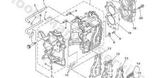 Genuine Yamaha 63V151000200 - Crankcase assy - Supplied by Flood Marine