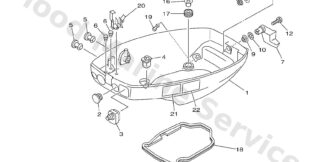 Genuine Yamaha 63V42711034D - Cowling, bottom - Supplied by Flood Marine