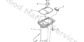 Genuine Yamaha 63V45111058D - Casing, upper - Supplied by Flood Marine