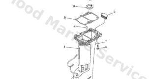 Genuine Yamaha 63V45111158D - Casing, upper - Supplied by Flood Marine
