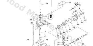 Genuine Yamaha 63V45300034D - Lower unit assy - Supplied by Flood Marine