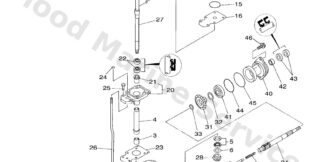 Genuine Yamaha 63V45300038D - Lower unit assy - Supplied by Flood Marine