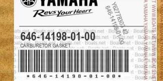 Genuine Yamaha 646141980100 - Gasket - Supplied by Flood Marine