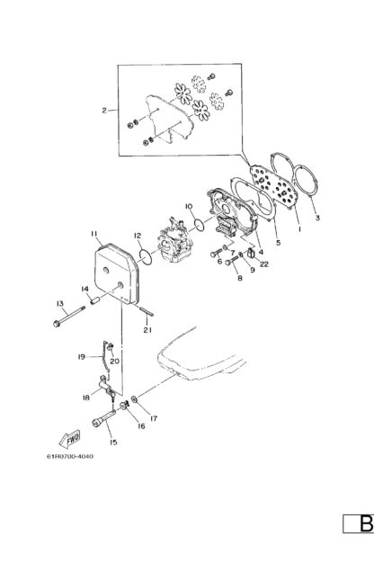 Genuine Yamaha 64813621A100 - Gasket, valve seat - Supplied by Flood Marine