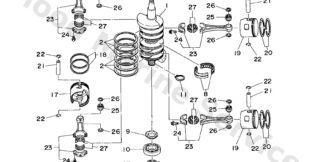 Genuine Yamaha 64D116040200 - Piston ring set (0.25mm o/s) - Supplied by Flood Marine