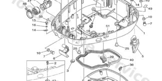 Genuine Yamaha 64D42711018D - Cowling, bottom - Supplied by Flood Marine