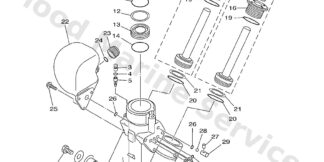 Genuine Yamaha 64E43800024D - Power trim & tilt assy - Supplied by Flood Marine