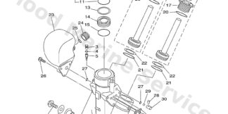 Genuine Yamaha 64E438100200 - Tilt piston sub assy - Supplied by Flood Marine