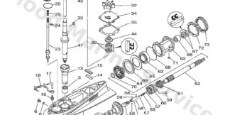 Genuine Yamaha 64E45300018D - Lower unit assy - Supplied by Flood Marine