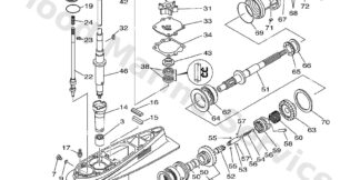 Genuine Yamaha 64H45300218D - Lower unit assy - Supplied by Flood Marine