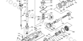 Genuine Yamaha 64P45300078D - Lower unit assy - Supplied by Flood Marine