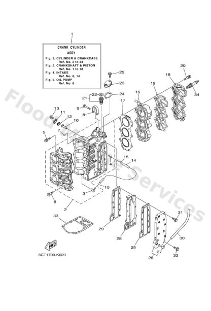 Genuine Yamaha 650113700100 - Check valve assy - Supplied by Flood Marine