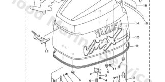 Genuine Yamaha 65N42677P000 - Graphic, front - Supplied by Flood Marine