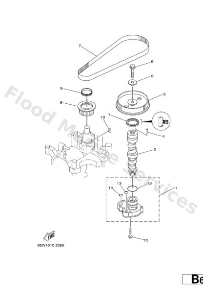 Genuine Yamaha 65W115361000 - Gear, drive - Supplied by Flood Marine