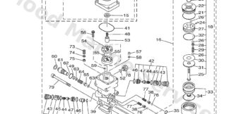 Genuine Yamaha 65W43800204D - Power trim & tilt assy - Supplied by Flood Marine