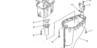 Genuine Yamaha 65W45111104D - Casing, upper - Supplied by Flood Marine