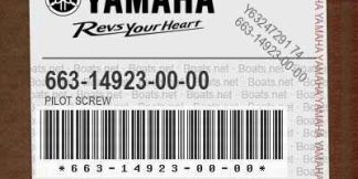 Genuine Yamaha 663149230000 - Screw, Adjust - Supplied by Flood Marine