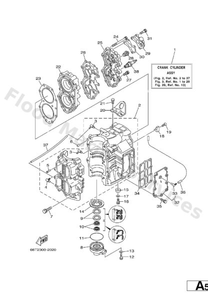 Genuine Yamaha 66T115650000 - Washer, bearing cover - Supplied by Flood Marine