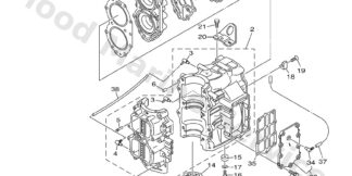 Genuine Yamaha 66T151000200 - Crankcase assy - Supplied by Flood Marine