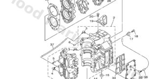 Genuine Yamaha 66T151000300 - Crankcase assy - Supplied by Flood Marine