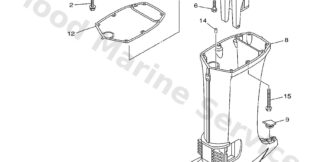 Genuine Yamaha 66T45111004D - Casing, upper - Supplied by Flood Marine