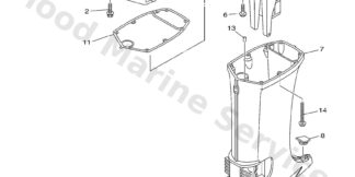 Genuine Yamaha 66T45111108D - Casing, upper - Supplied by Flood Marine