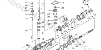 Genuine Yamaha 66T45311018D - Casing, lower - Supplied by Flood Marine