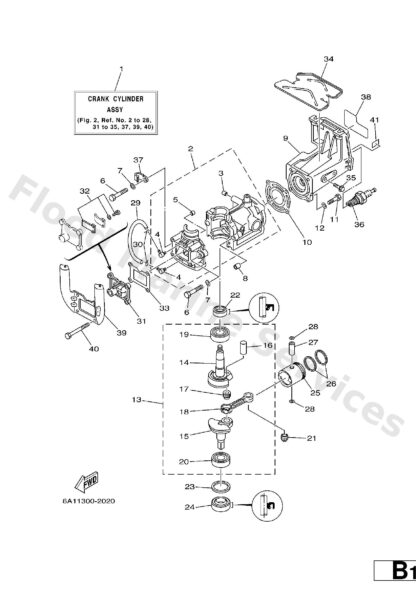 Genuine Yamaha 6A113621A000 - Gasket, valve seat - Supplied by Flood Marine
