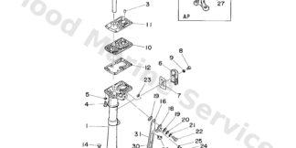 Genuine Yamaha 6A1451150000 - Gasket, upper casing - Supplied by Flood Marine