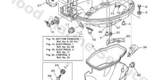 Genuine Yamaha 6AH42710108D - Bottom cowling assy - Supplied by Flood Marine