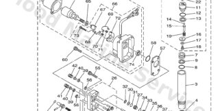 Genuine Yamaha 6AH438100000 - Tilt piston sub assy - Supplied by Flood Marine