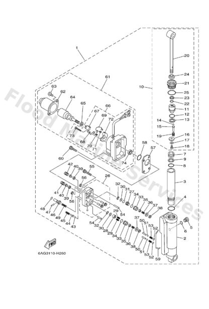 Genuine Yamaha 6AH438570000 - Spring, absorber valve - Supplied by Flood Marine