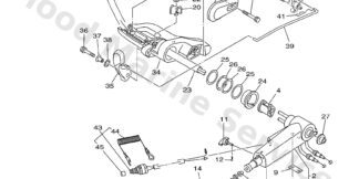 Genuine Yamaha 6AH441110000 - Handle, gear shift - Supplied by Flood Marine